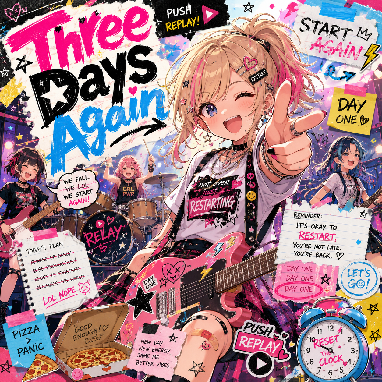 作心三日 작심삼일 - Three Days Again (作心三日) 고사성어 음악 앨범 커버