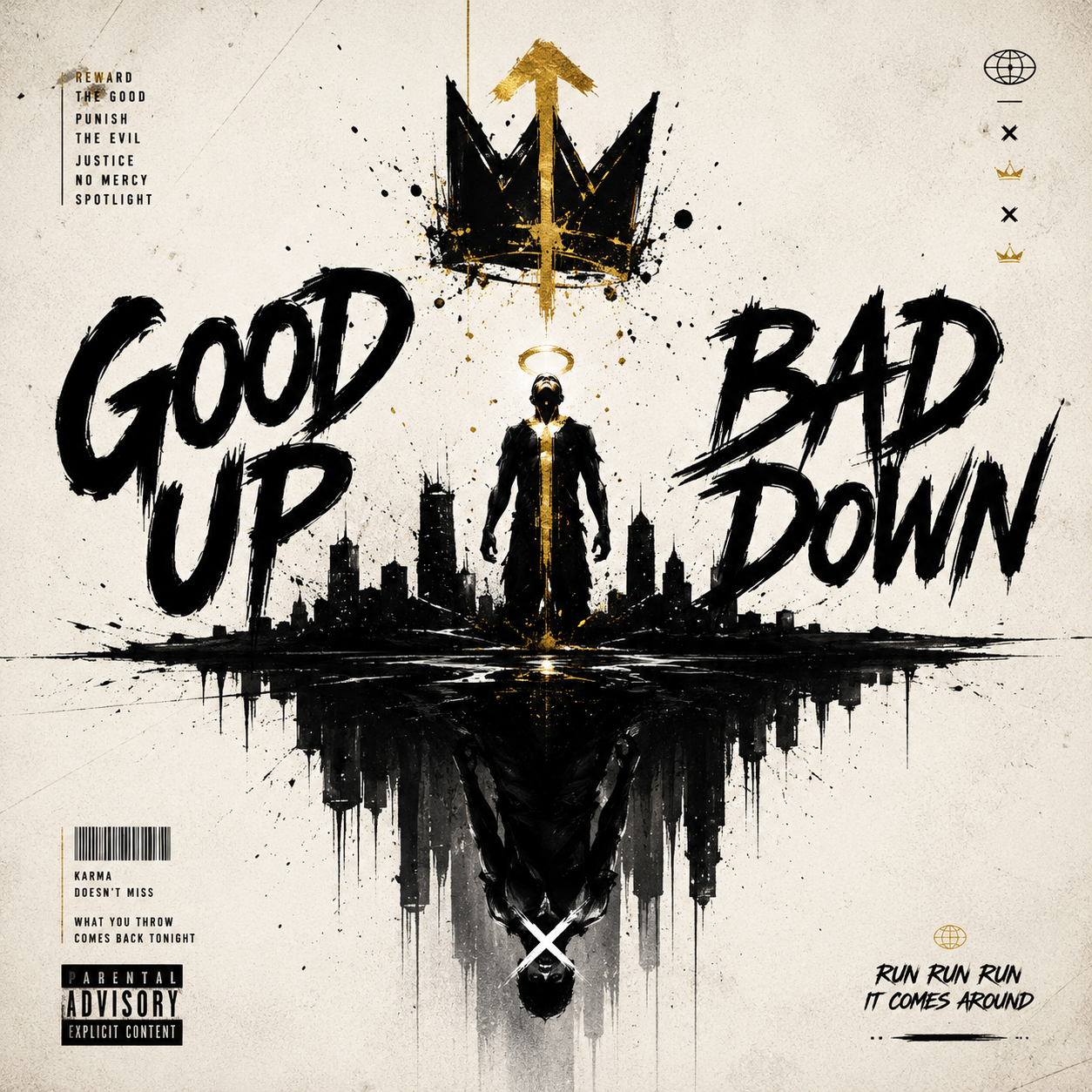 勸善懲惡 권선징악 - GOOD UP, BAD DOWN (勸善懲惡) 고사성어 음악 앨범 커버