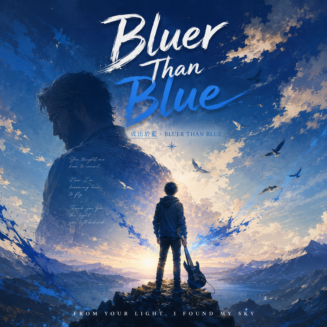 靑出於藍 청출어람 - Bluer Than Blue (靑出於藍) 고사성어 음악 앨범 커버