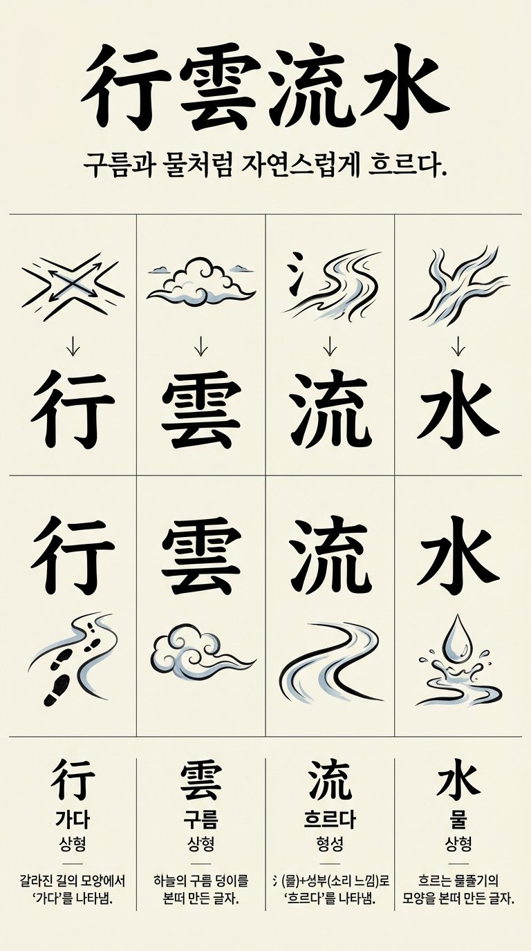 行雲流水 Hanja Formation