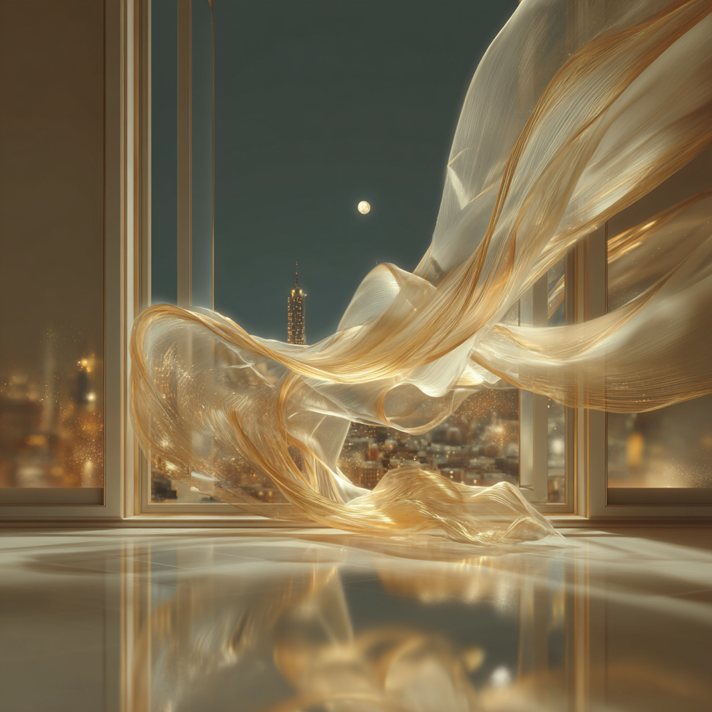 行雲流水 행운유수 - Silk in Motion (行雲流水) 고사성어 음악 앨범 커버